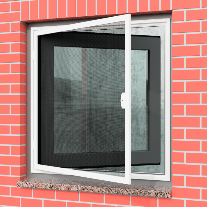 DRM Drehrahmen mit Montagerahmen für Fenster