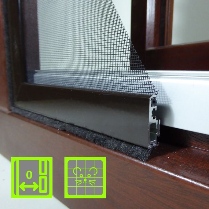 SR-BH Kellerfenster-Insektenschutz | versenkter Einbau | Fertigelement