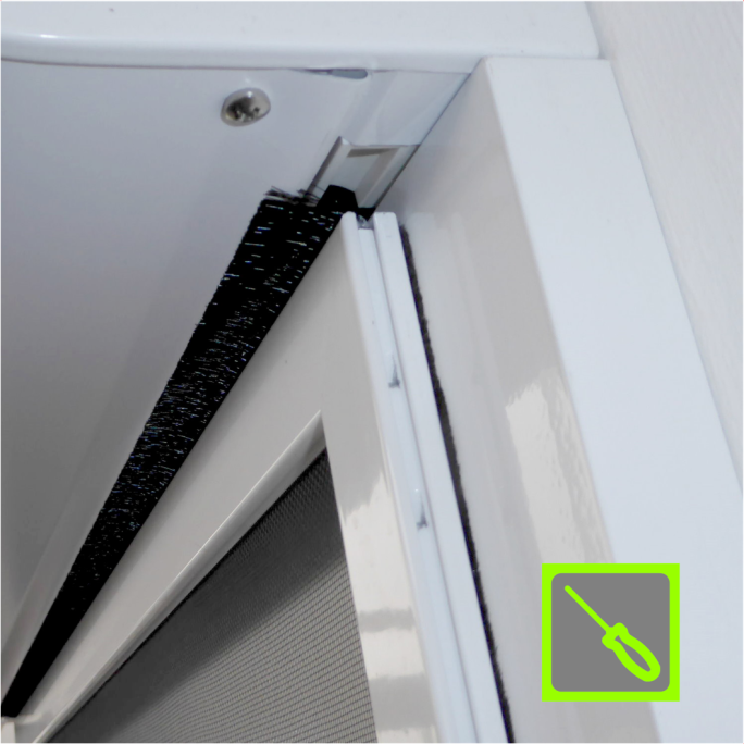 SR-5R Fliegengitter-Spannrahmen | breite Auflage | Bausatz