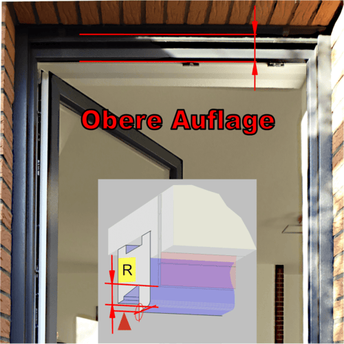 Obere Auflage ausmessen