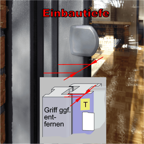 Untere Auflage ausmessen