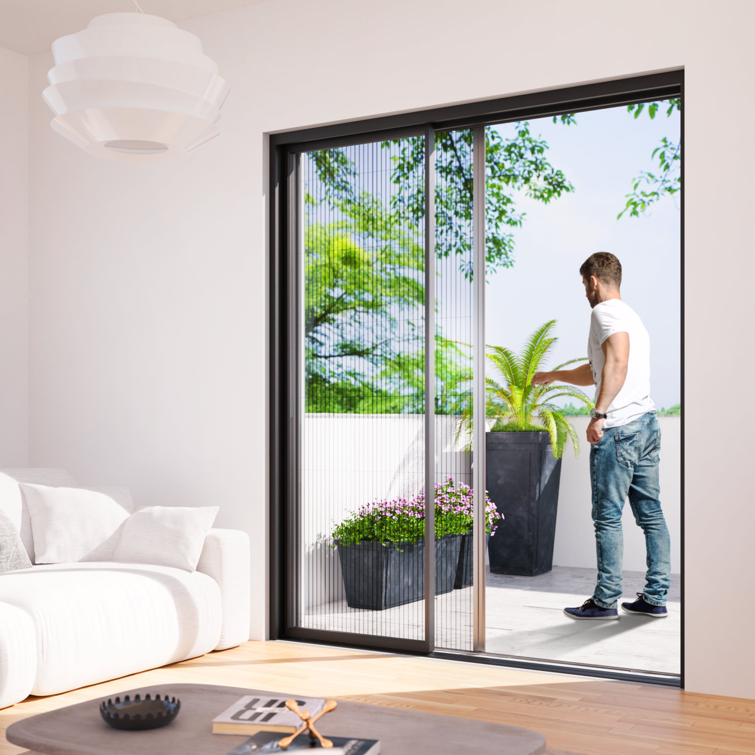 Insektenschutz-Plissee 13 mm