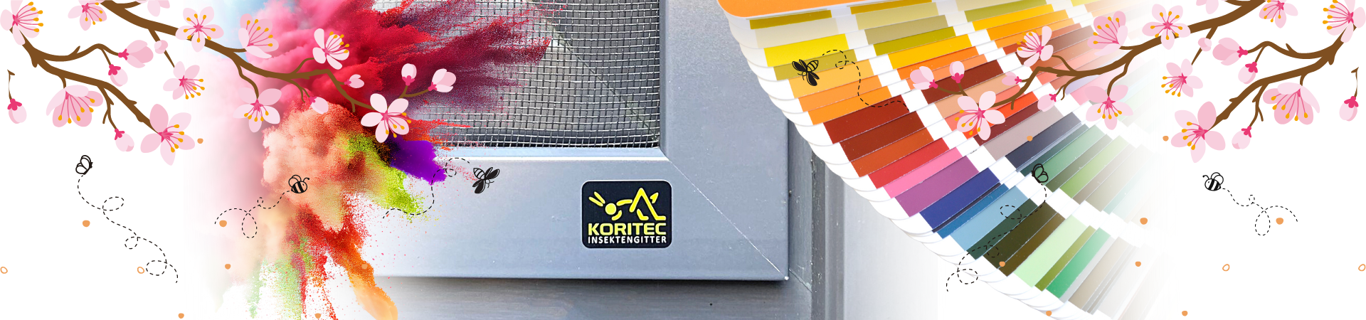 Insektenschutz in Sonderfarbe