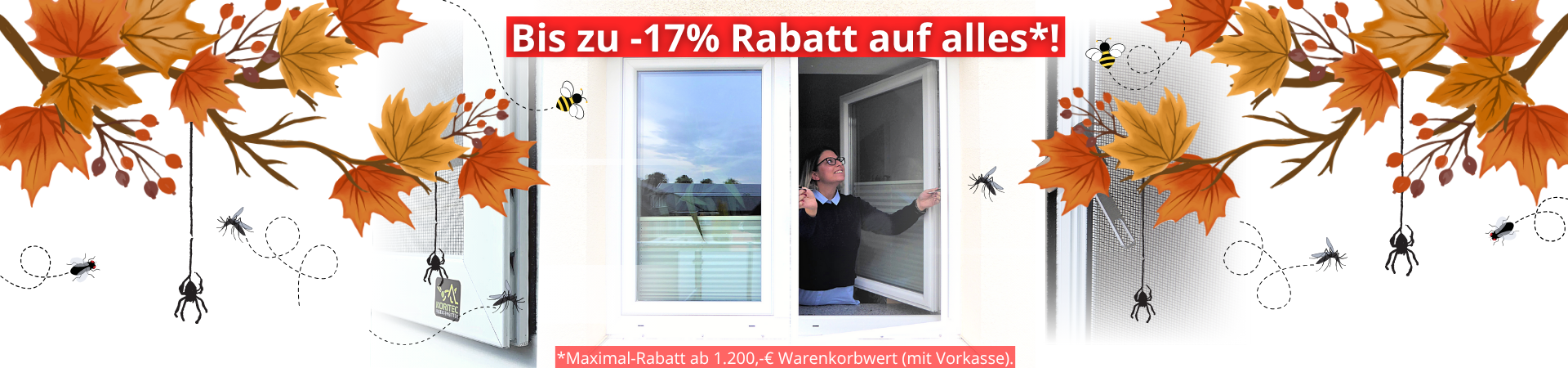 Insektenschutzgitter für Fenster