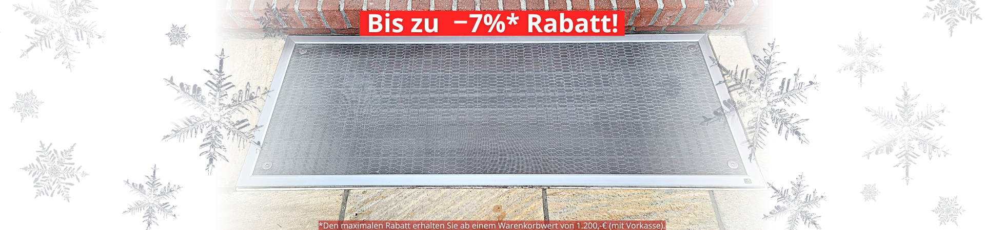 Lichtschachtabdeckung aus Edelstahl nach Maß am Kellerfenster