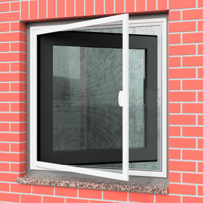 DRM Drehrahmen mit Montagerahmen für Fenster