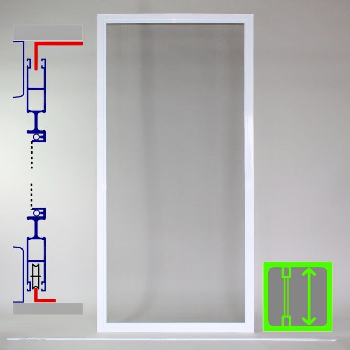 STG-W Insektenschutz-Schiebetür | Boden-Sturz-Montage | Fertigelement
