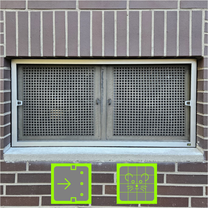 RaB Kellerfenster-Insektenschutz | Klemmrahmen | Fertigelement