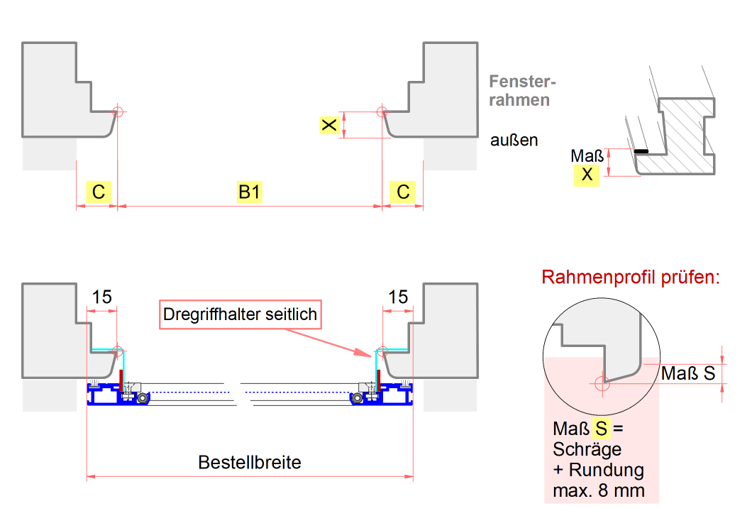 Bestellbreite SR-1H