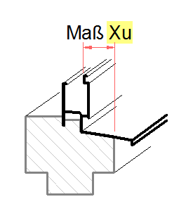 Maß Xu festlegen