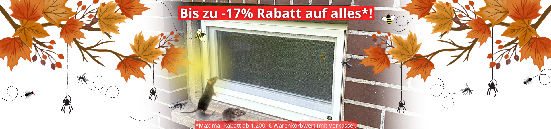 Nagerschutzgitter für Kellerfenster