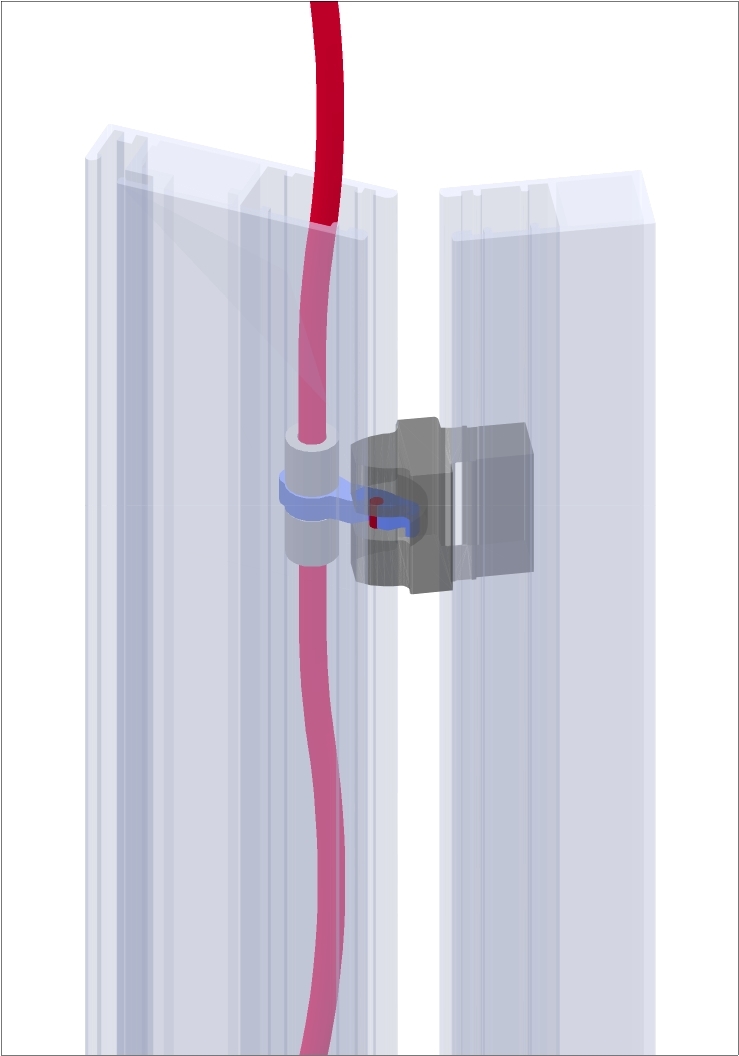 Koritec-Bionik-Scharnier für Pendeltüren